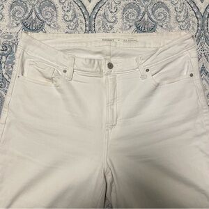 Old Navy Women's White High-Rise O.G. Straight Jeans Size 16